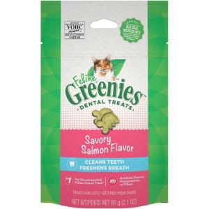 imageGreenies Feline Adult Natural Dental Care Cat Treats Tempting Tuna Flavor 21 oz PouchSalmon