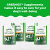 imageGreenies Supplements Dog Skin and Coat Supplements with Fish Oil ampamp Omega 3 Fatty Acids Chicken Flavor 147 oz 80Count Soft Chews40 Count Pack of 1