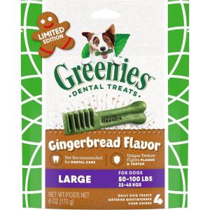 imageGreenies Aging Care Regular Natural Dental CareDog Treats 27 oz Pack 27 TreatsGingerbread