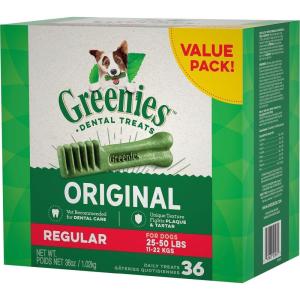 imageGreenies Aging Care Regular Natural Dental CareDog Treats 27 oz Pack 27 Treatsregular