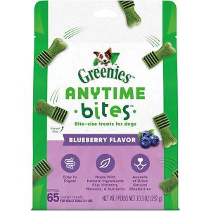 imageGreenies Anytime Bites Dog Treats Original Flavor 103 oz BagBlueberry
