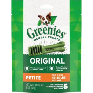 imageGreenies Original Petite Natural Dental Care Dog Treats 12 oz Pouch 20 TreatsOriginal
