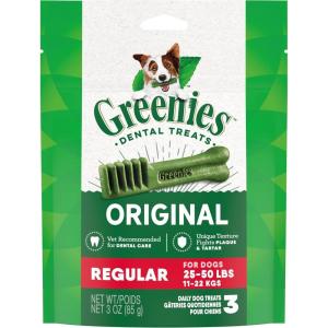 imageGreenies Original Regular Natural Dental Care Dog Treats 54 oz Pack 54 TreatsOriginal