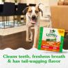 imageGreenies Regular Natural Dental Care Dog Treats Blueberry Flavor 12 oz Pouch 12 TreatsSweet Potato