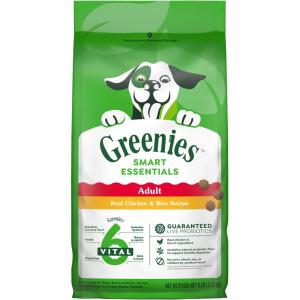 imageGreenies Smart Essentials Adult High Protein Dry Dog Food Real Chicken ampamp Rice Recipe 6 lb BagChicken  Rice