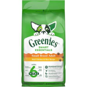 imageGreenies Smart Essentials Small Breed Adult High Protein Dry Dog Food Real Chicken ampamp Rice Recipe 135 lb BagChicken  Rice