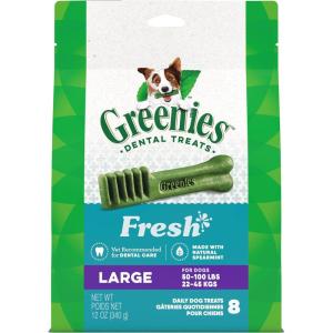 imageGreenies Large Dental Dog Treats Sweet Potato Flavor 36 oz Pack 24 TreatsMint