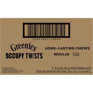 image:imageGreenies Occupy Twists Natural Dog Treats Regular Breed Size Chicken Flavor 346 oz Pack 24 Count