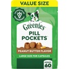 image:imageGreenies Pill Pockets for Dogs Large Size Dog Treat Pouch for Capsule Medication Variety Pack 79 oz PouchPeanut Butter