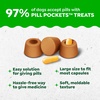 image:imageGreenies Pill Pockets for Dogs Large Size Dog Treat Pouch for Capsule Medication Variety Pack 79 oz PouchVariety Chicken and Peanut Butter