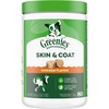 image:imageGreenies Supplements Dog Skin and Coat Supplement with Fish Oil for Dogs amp Omega 3 Fatty Acids Chicken Flavor Soft Chews 147 oz Tub 80 Count