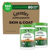 image:imageGreenies Supplements Dog Skin and Coat Supplement with Fish Oil for Dogs amp Omega 3 Fatty Acids Chicken Flavor Soft Chews 147 oz Tub 80 Count Pack of 2